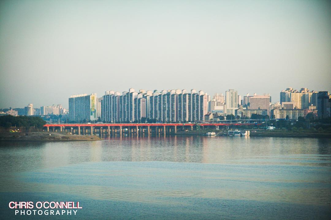 Serene river in South Korea